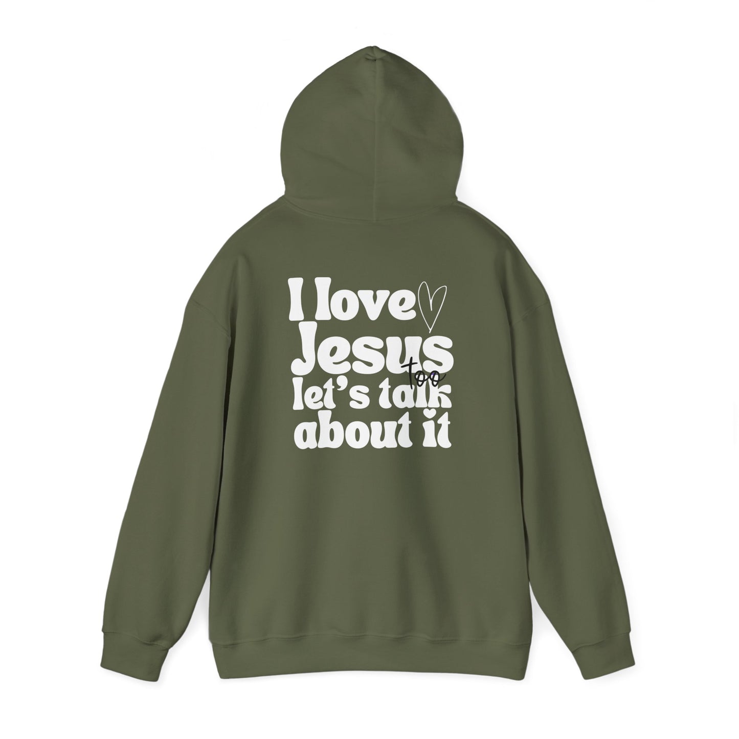 Christian Hoodie - I Love Jesus Design