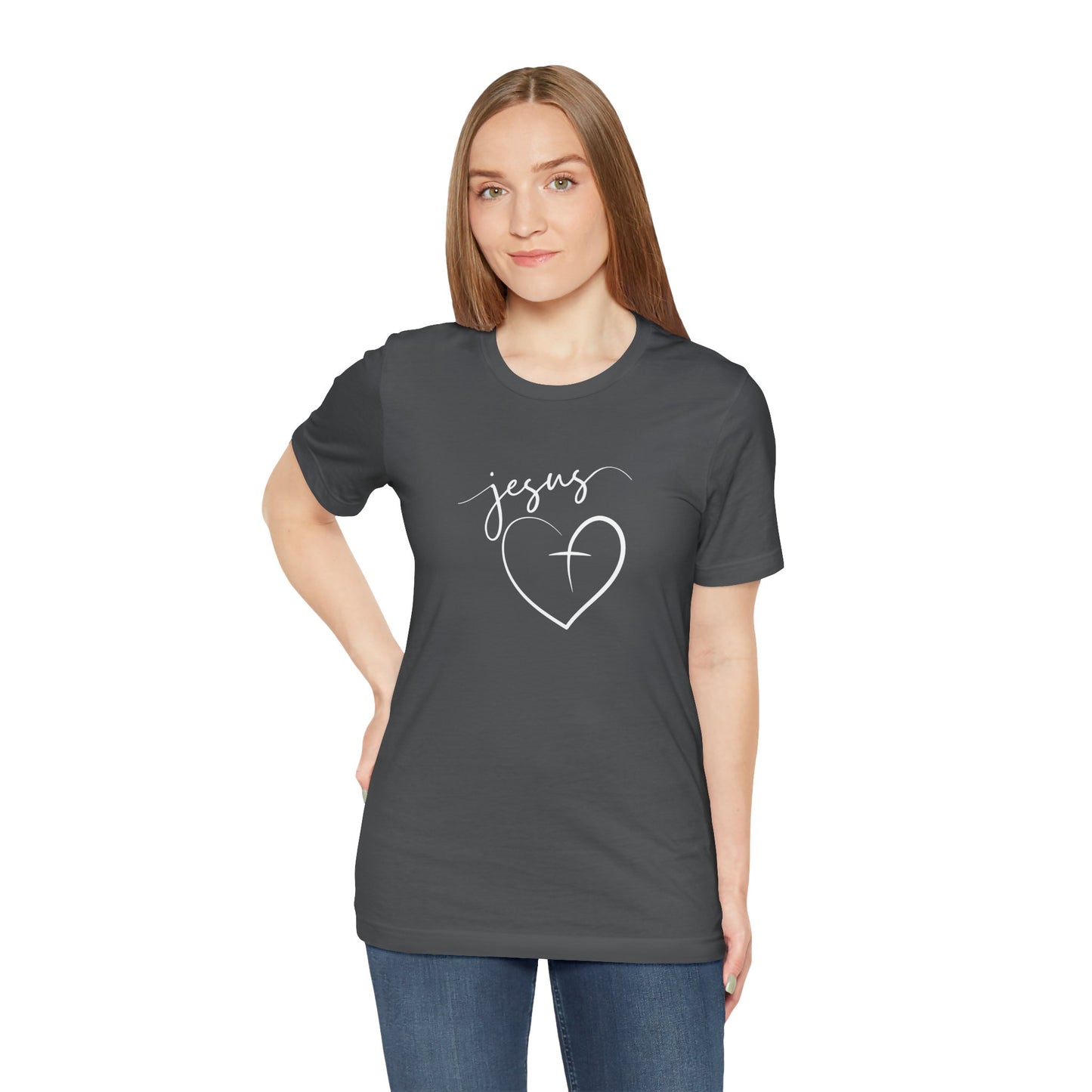 Christian Tee - Jesus with a Heart Unisex T-Shirt
