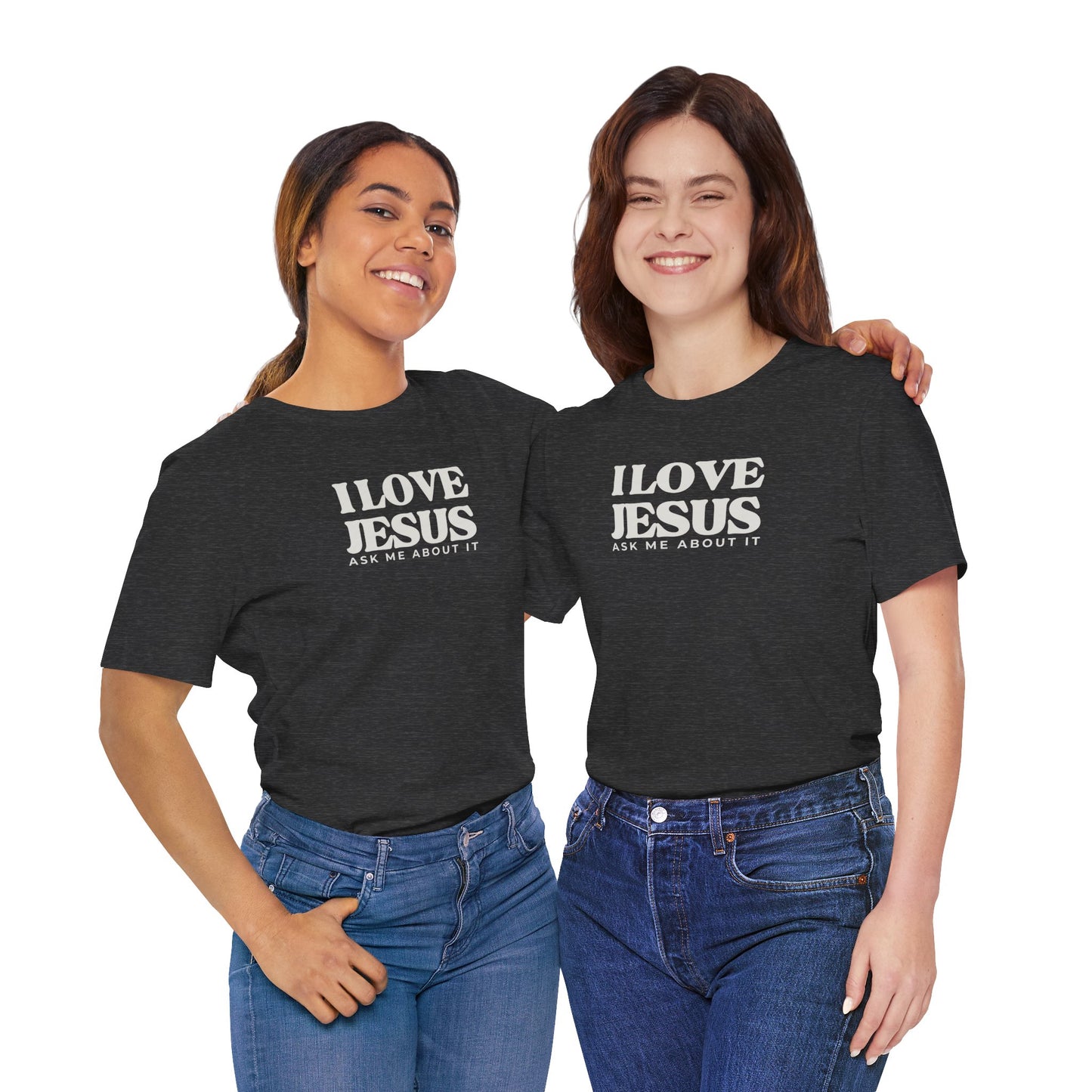 Christian Tee I LOVE JESUS Unisex Short Sleeve