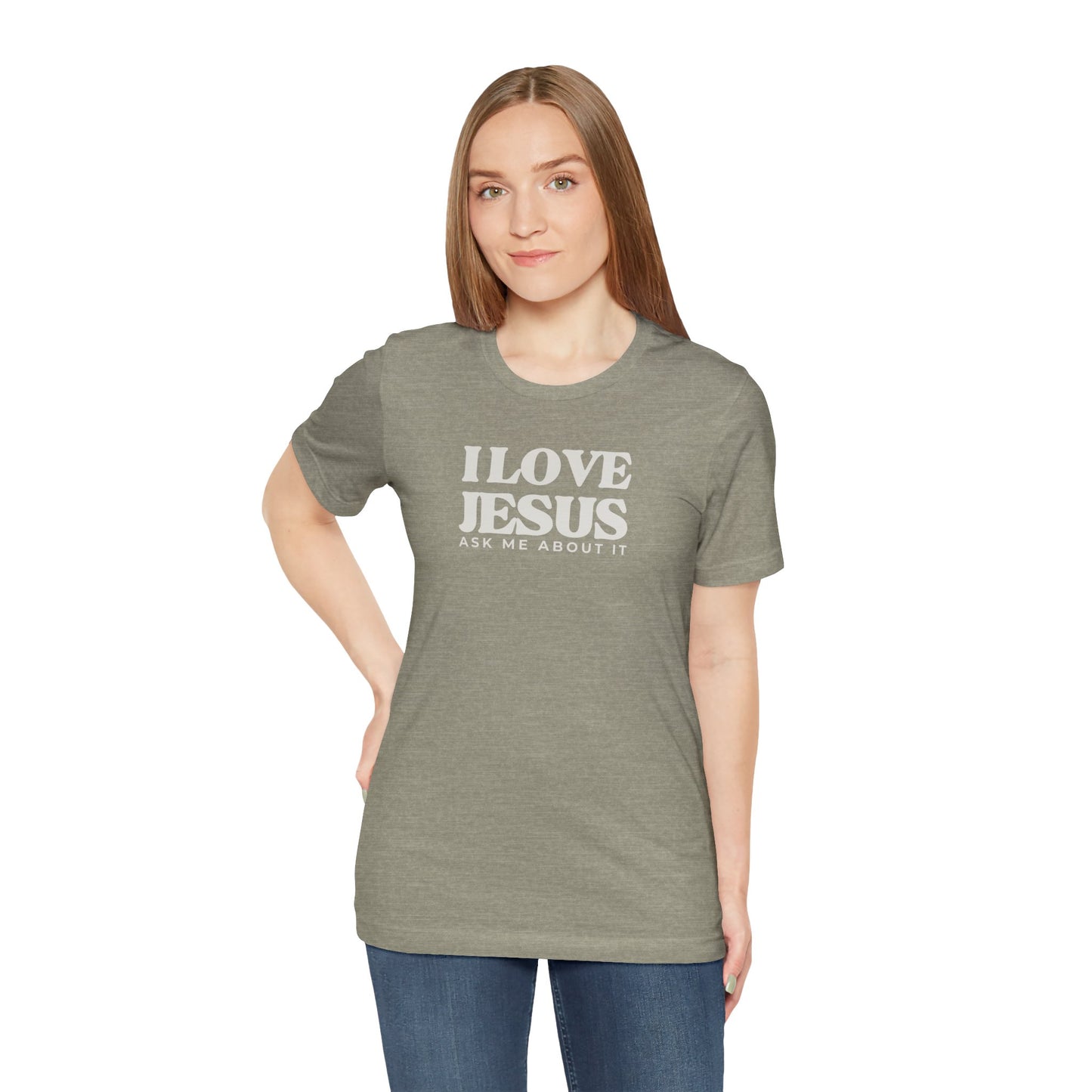 Christian Tee I LOVE JESUS Unisex Short Sleeve