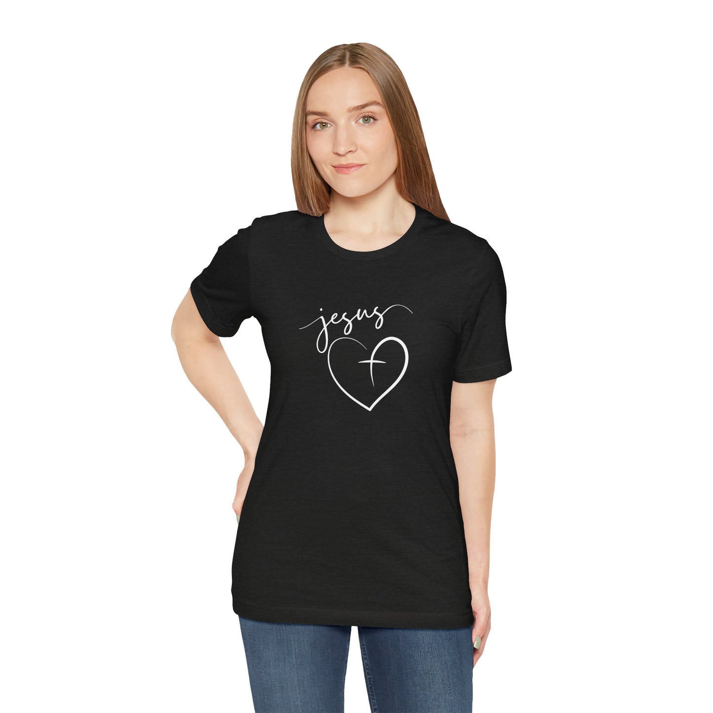 Christian Tee - Jesus with a Heart Unisex T-Shirt