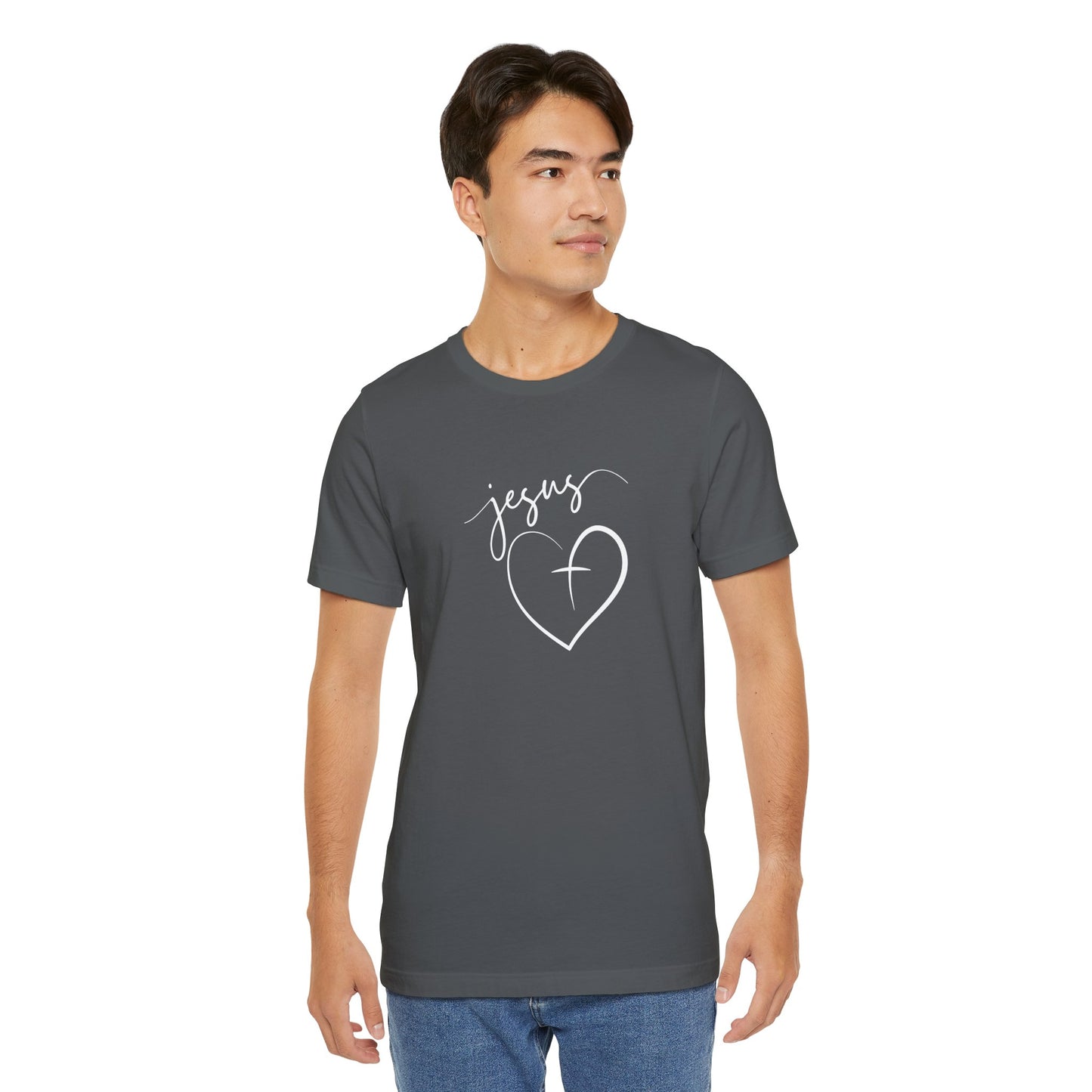 Christian Tee - Jesus with a Heart Unisex T-Shirt