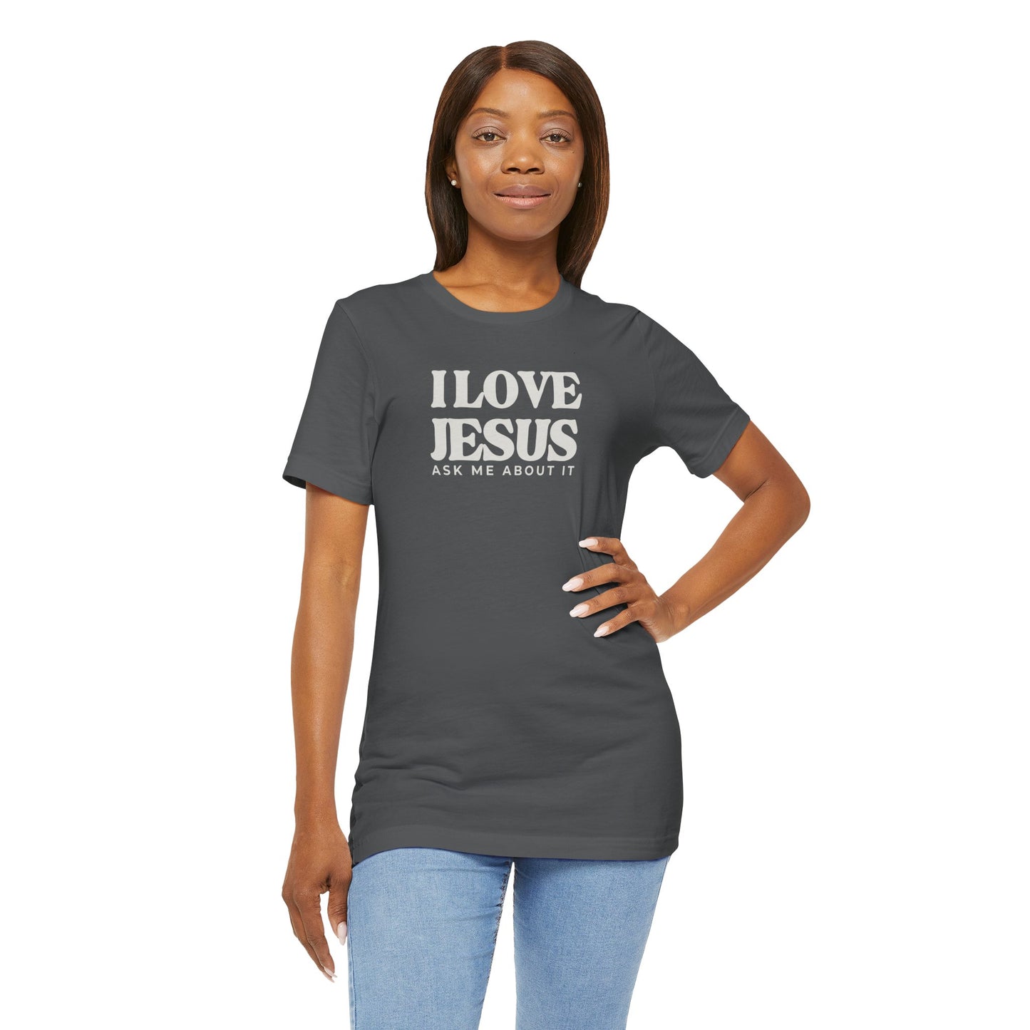 Christian Tee I LOVE JESUS Unisex Short Sleeve