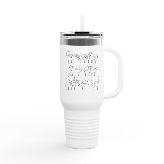 Travel Mug - Jesus is my Friend in Sign Language