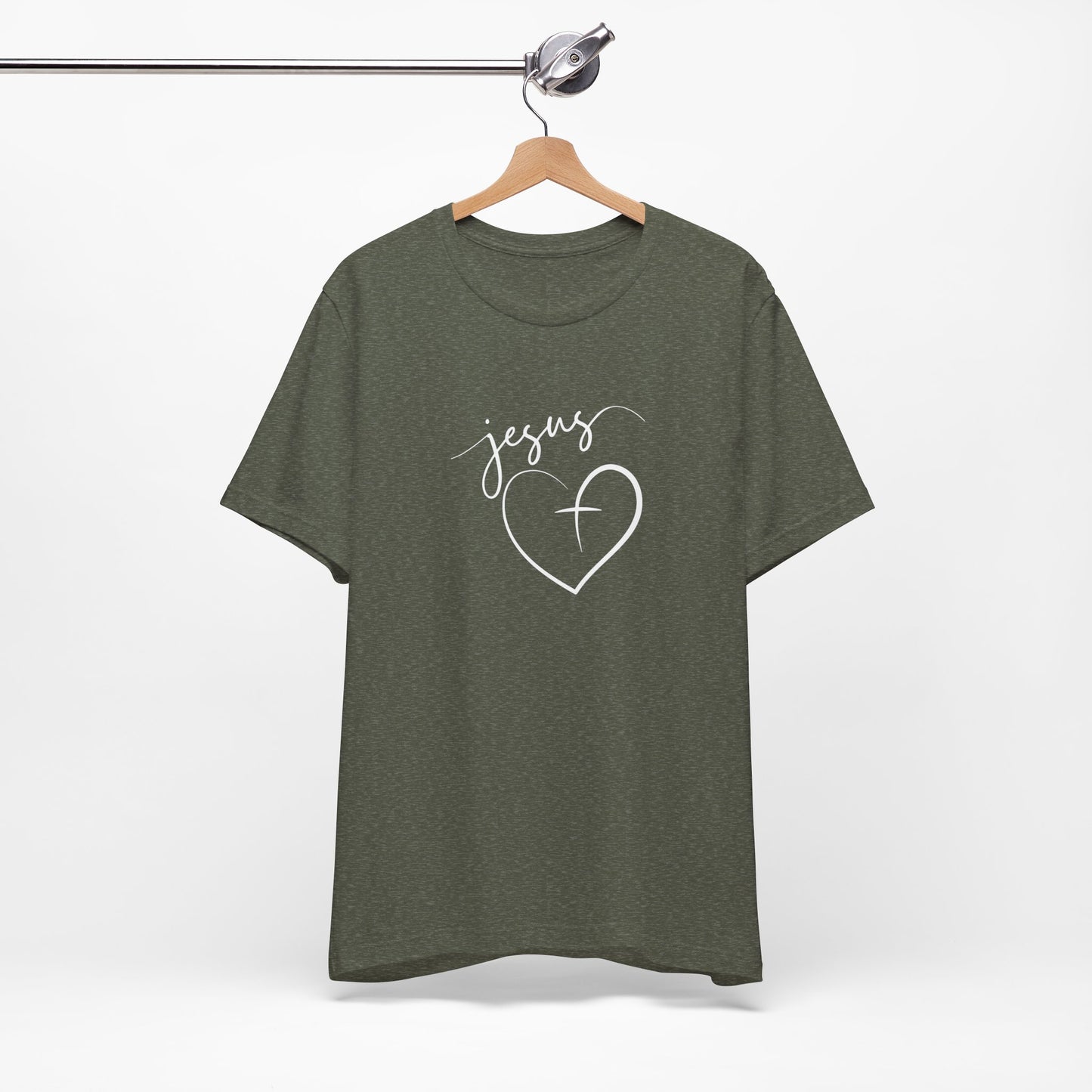 Christian Tee - Jesus with a Heart Unisex T-Shirt