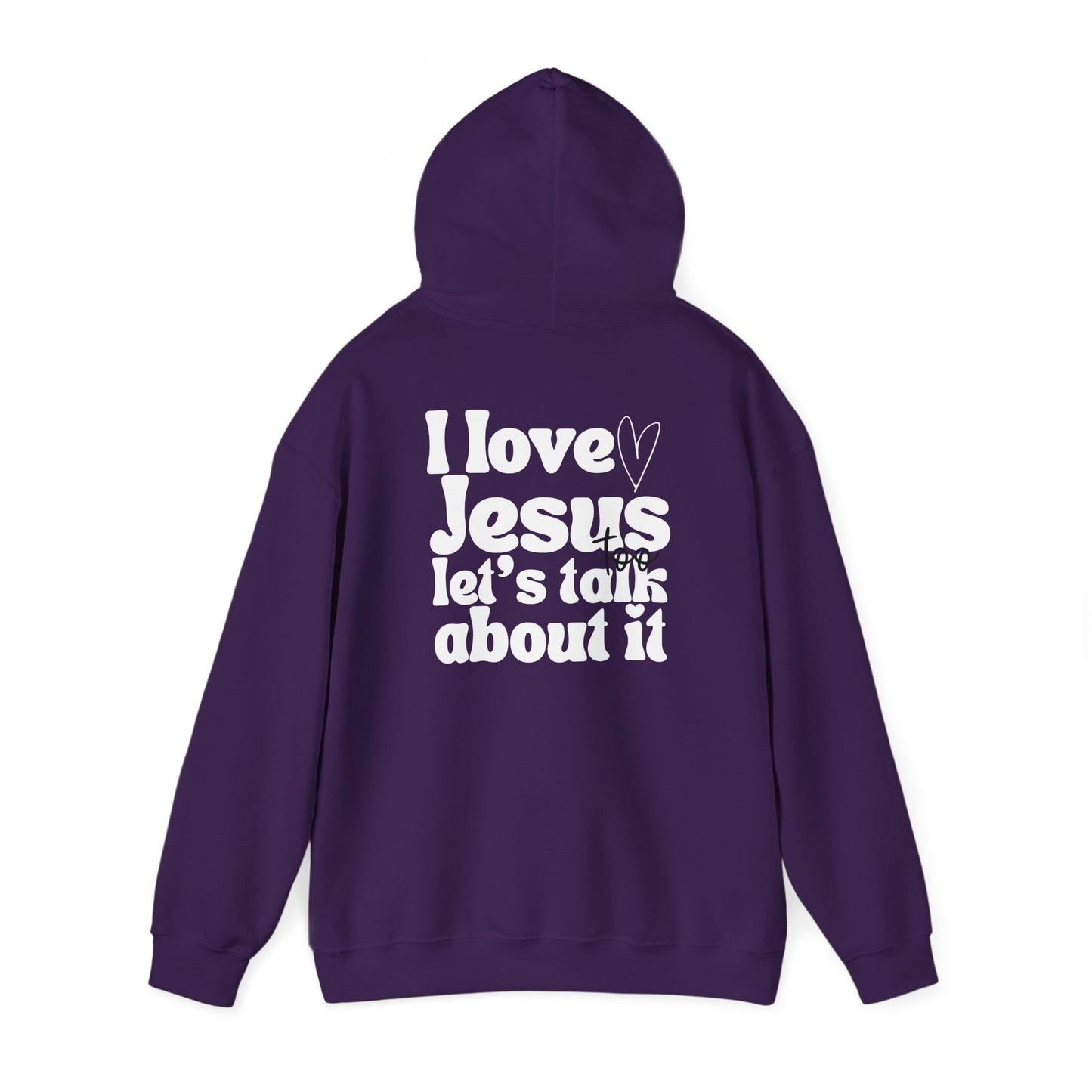 Christian Hoodie - I Love Jesus Design