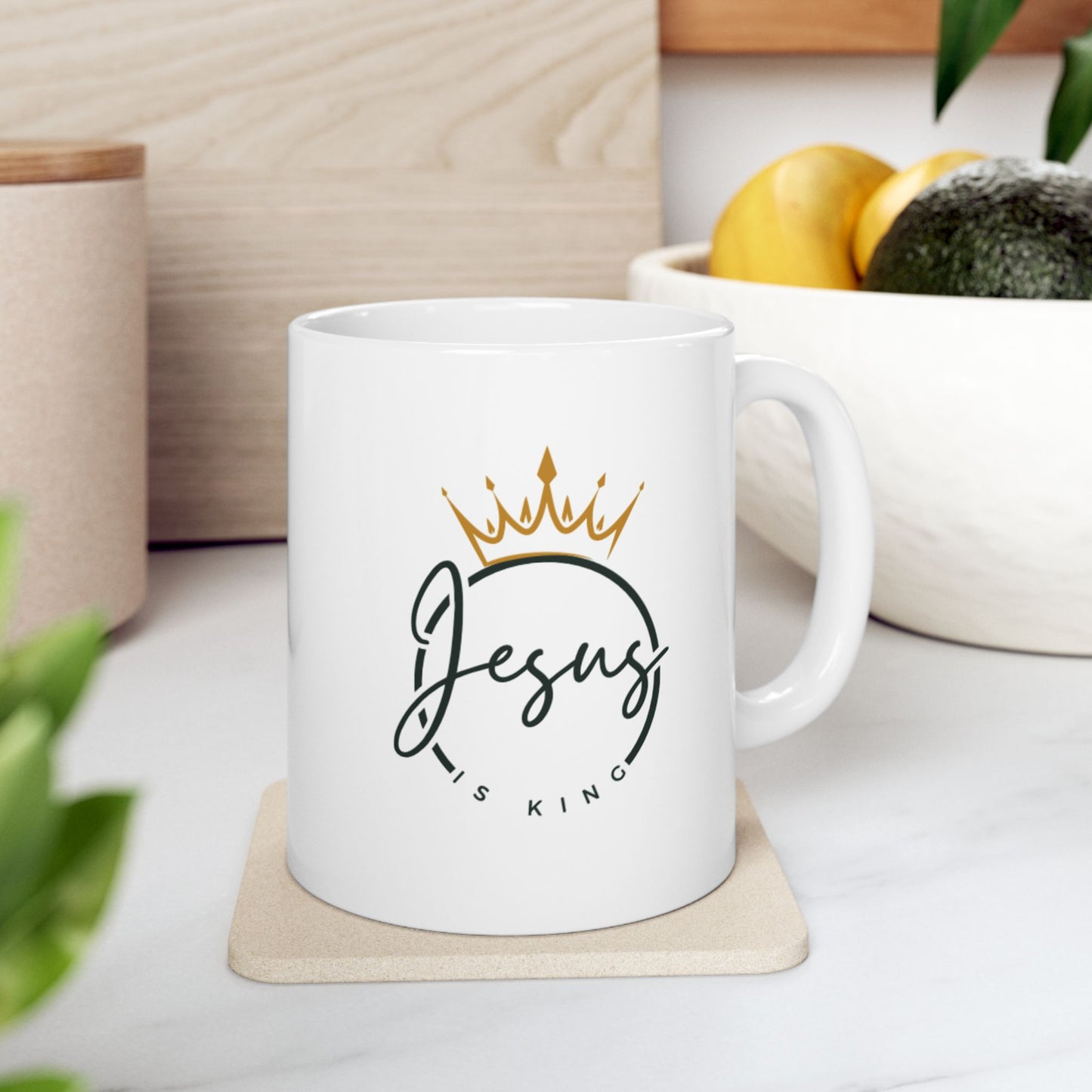 Mug - Jesus is King Ceramic Mug (11oz, 15oz)