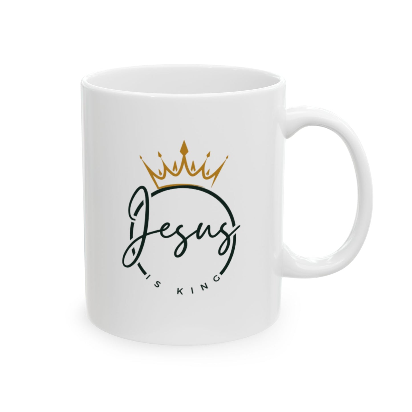 Mug - Jesus is King Ceramic Mug (11oz, 15oz)