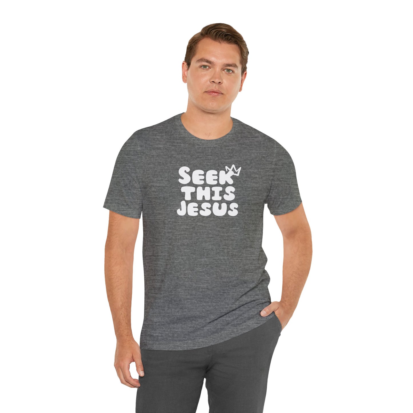 Religious T-Shirt for Christians - Unisex Tee - Seek this Jesus Design