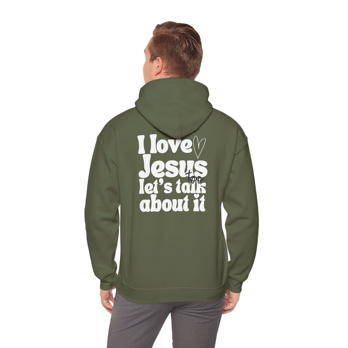 Christian Hoodie - I Love Jesus Design
