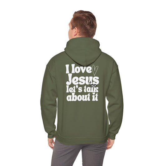 Christian Hoodie - I Love Jesus Design