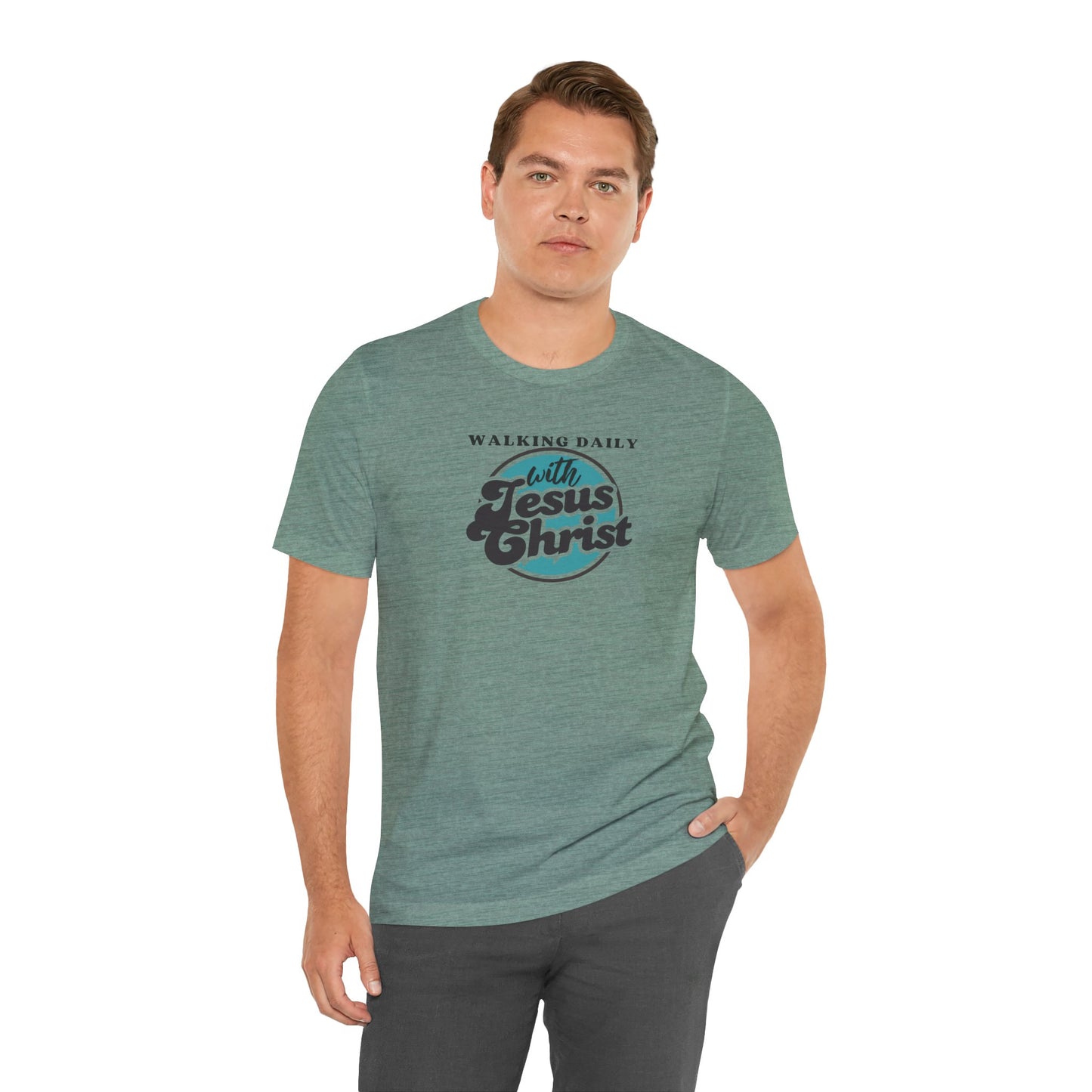 Christian T-Shirt - Walking Daily with Jesus Christ