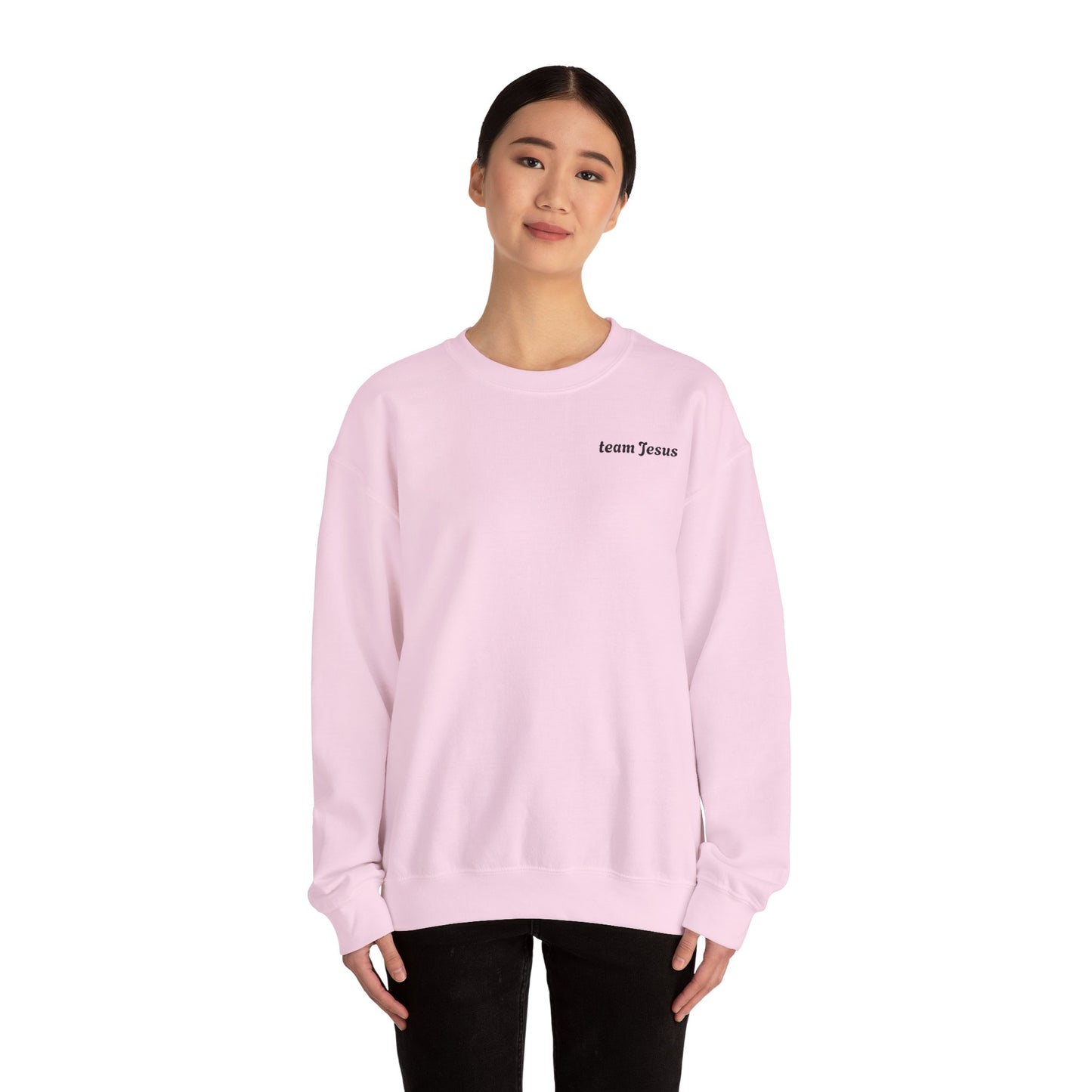 Christian Crewneck Sweatshirt - Walking with Jesus Christ Design