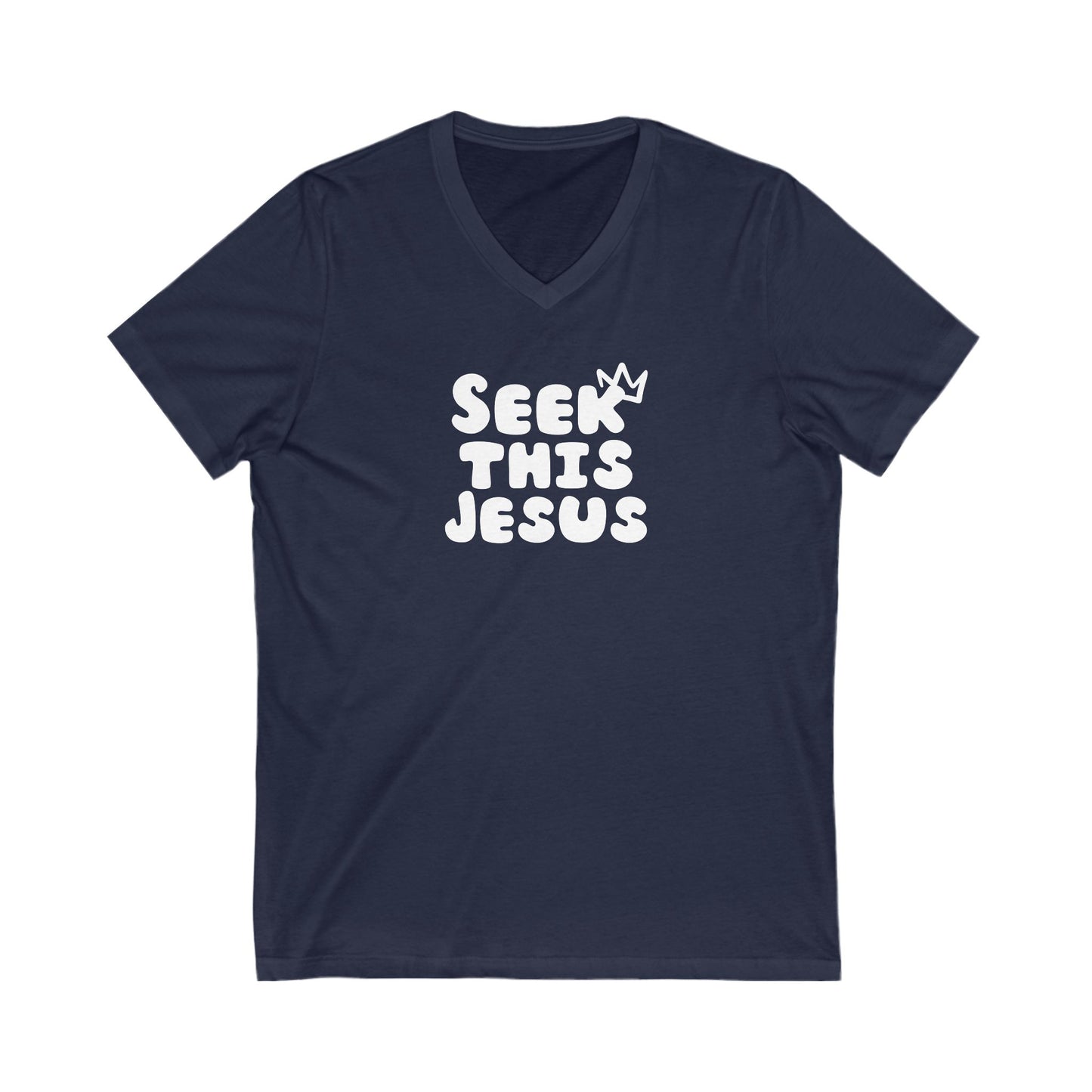 V-Neck Tee - Seek This Jesus Christian Religious Shirt