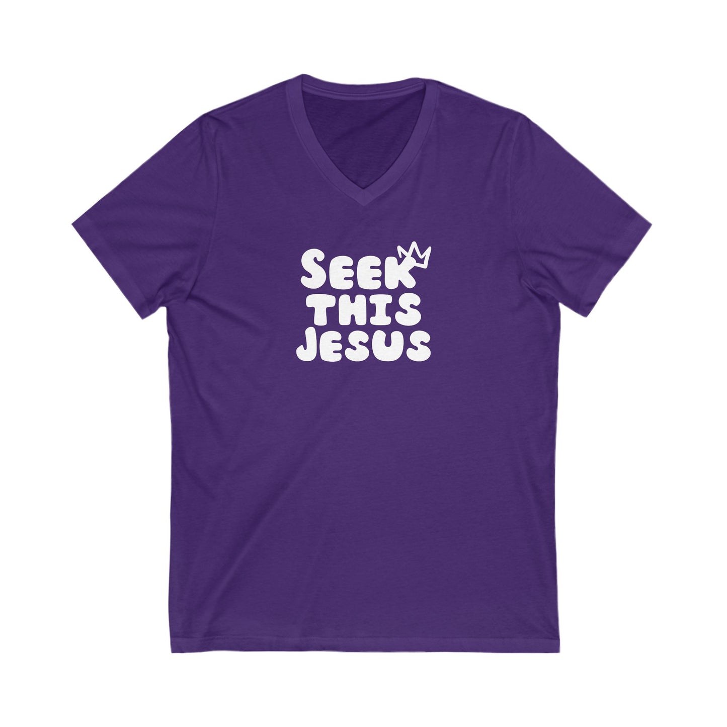 V-Neck Tee - Seek This Jesus Christian Religious Shirt