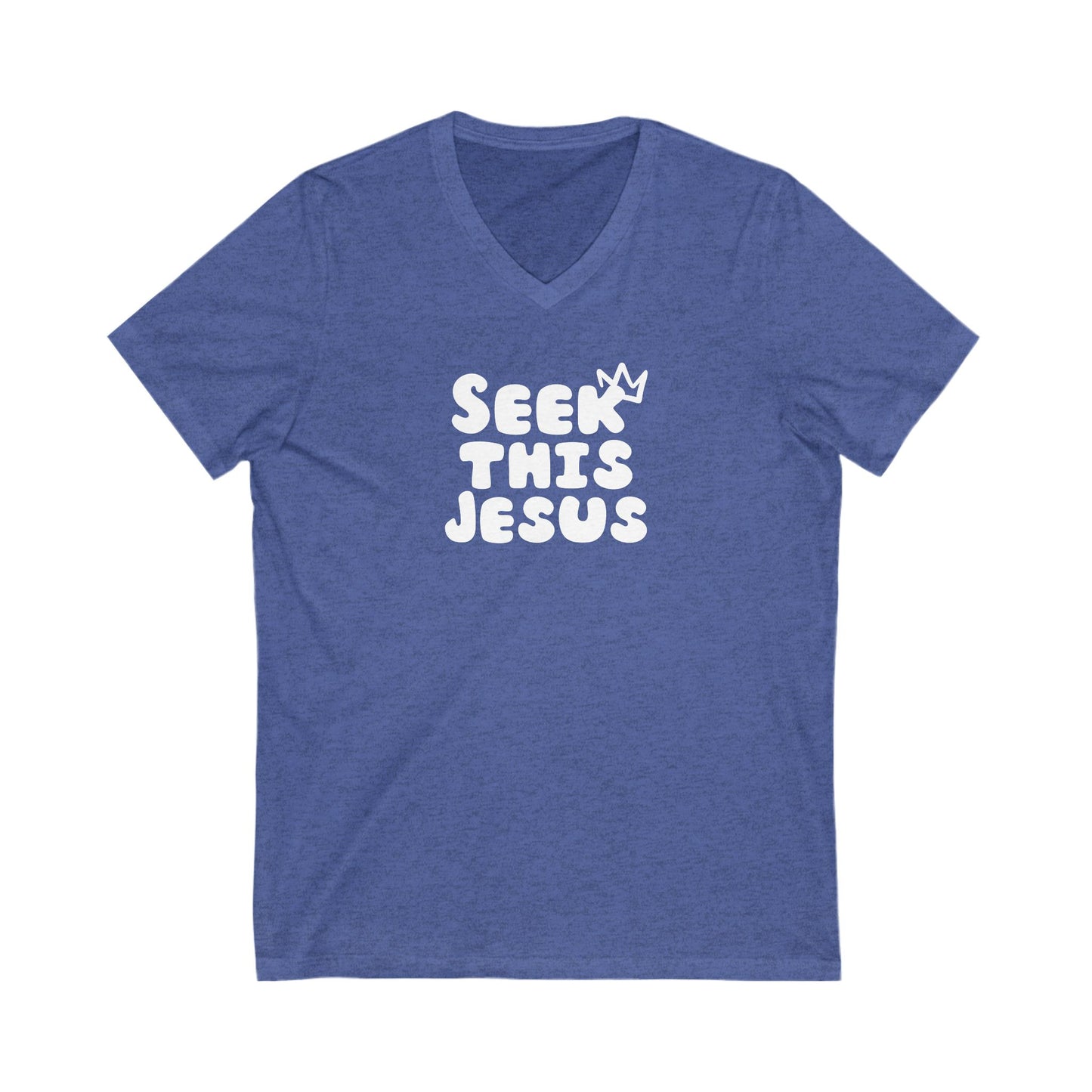 V-Neck Tee - Seek This Jesus Christian Religious Shirt