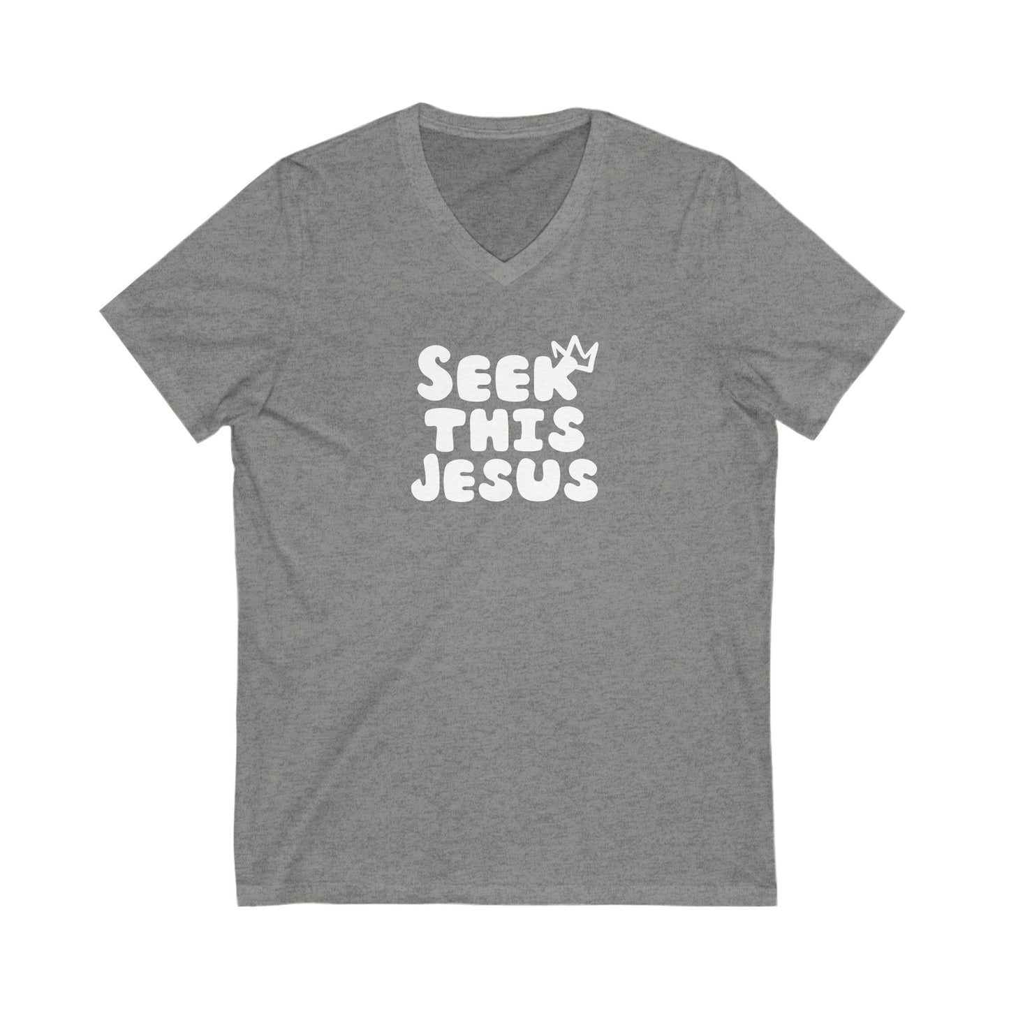 V-Neck Tee - Seek This Jesus Christian Religious Shirt