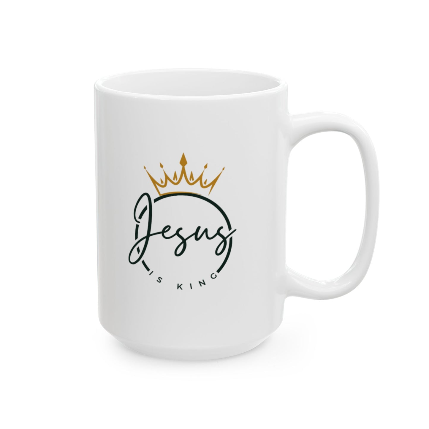 Mug - Jesus is King Ceramic Mug (11oz, 15oz)