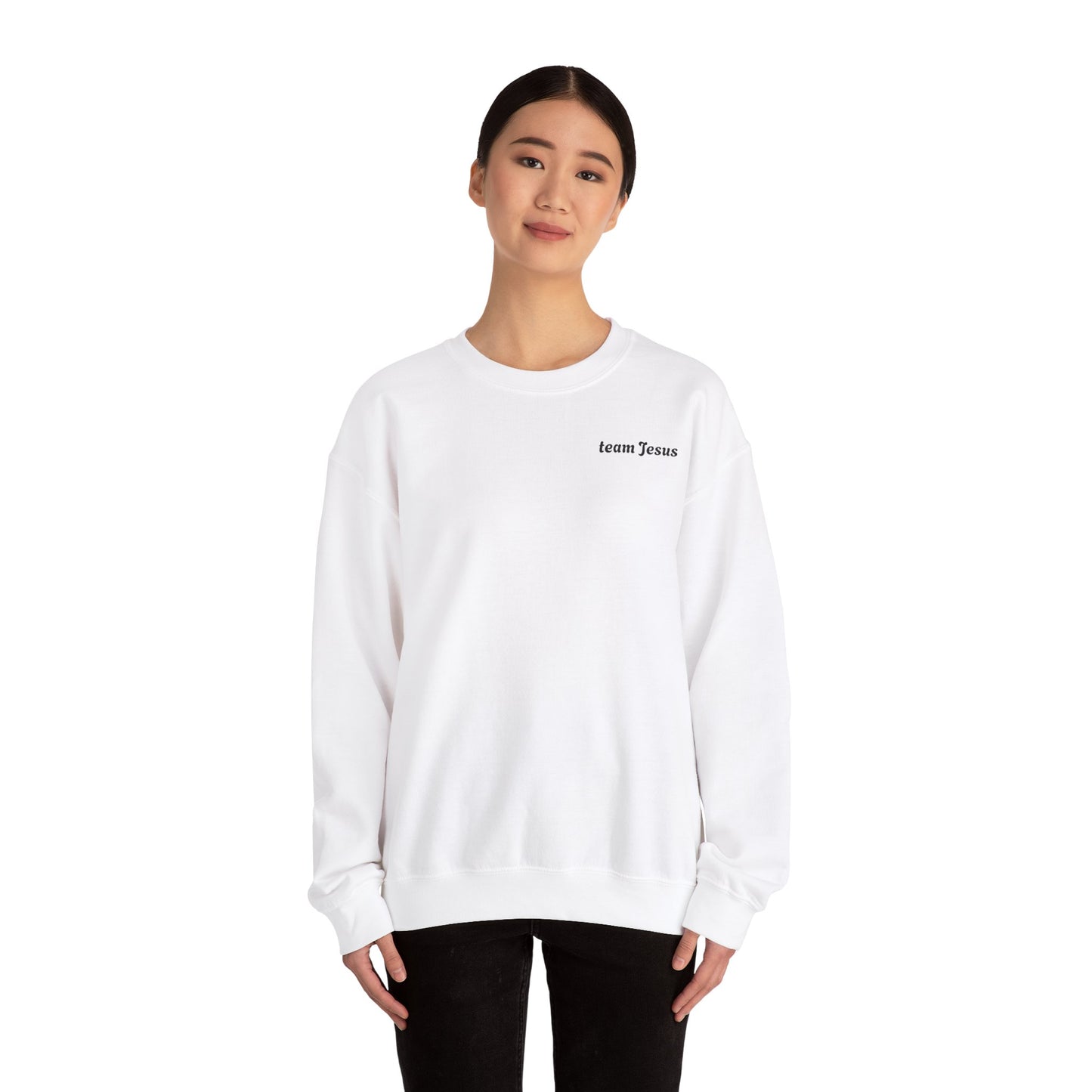 Christian Crewneck Sweatshirt - Walking with Jesus Christ Design