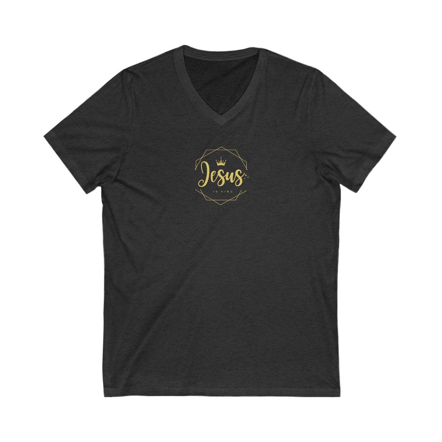 T-Shirt Jesus is King Unisex V-Neck Tee