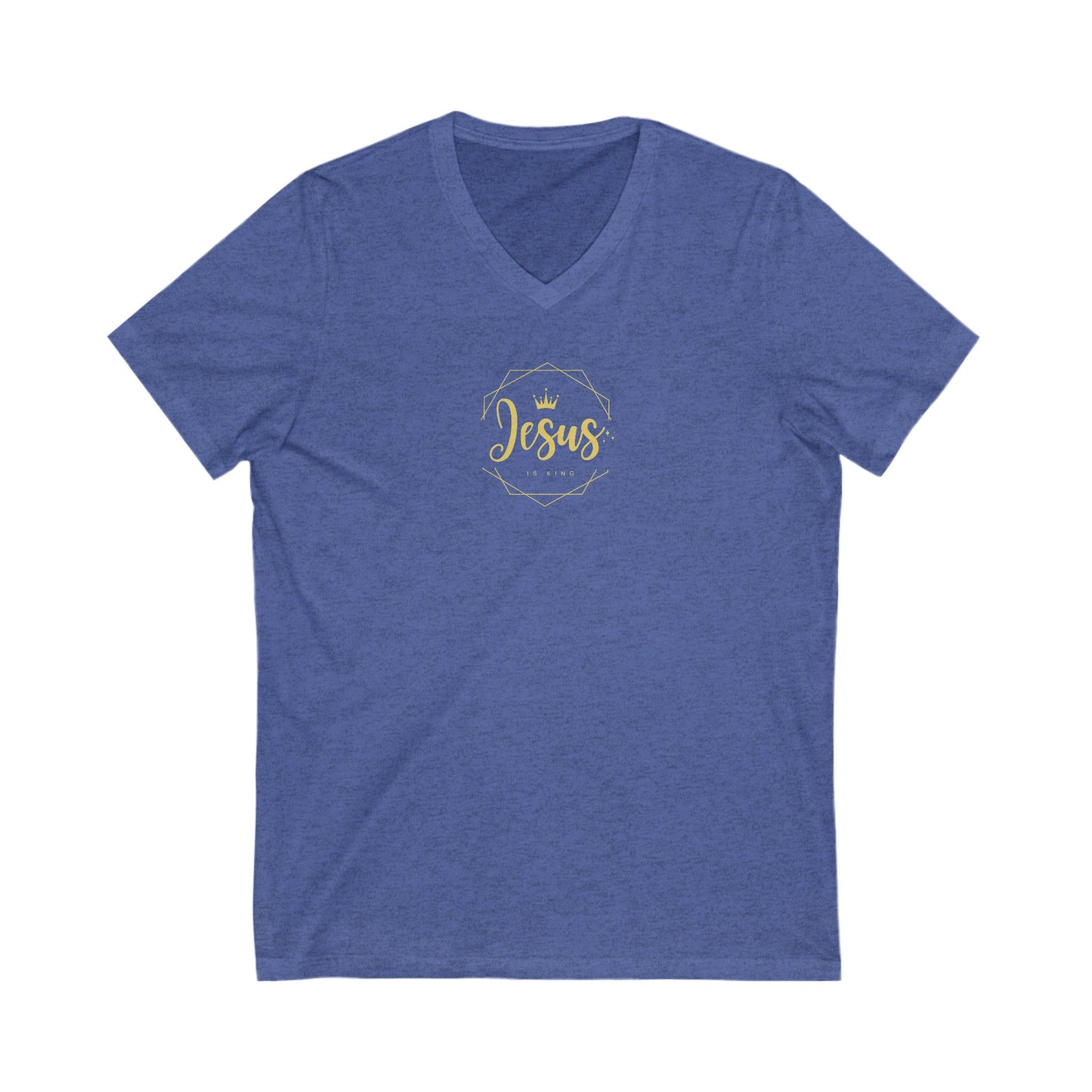 T-Shirt Jesus is King Unisex V-Neck Tee