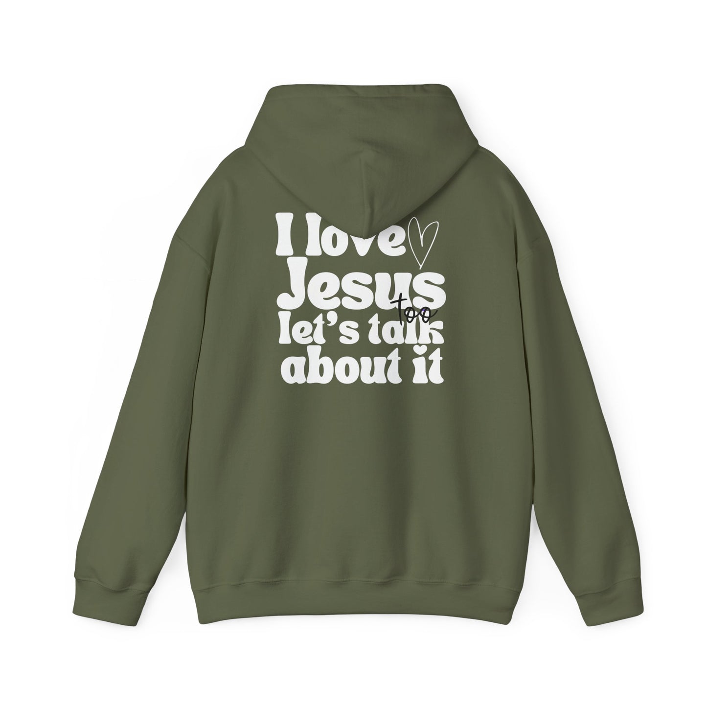 Christian Hoodie - I Love Jesus Design