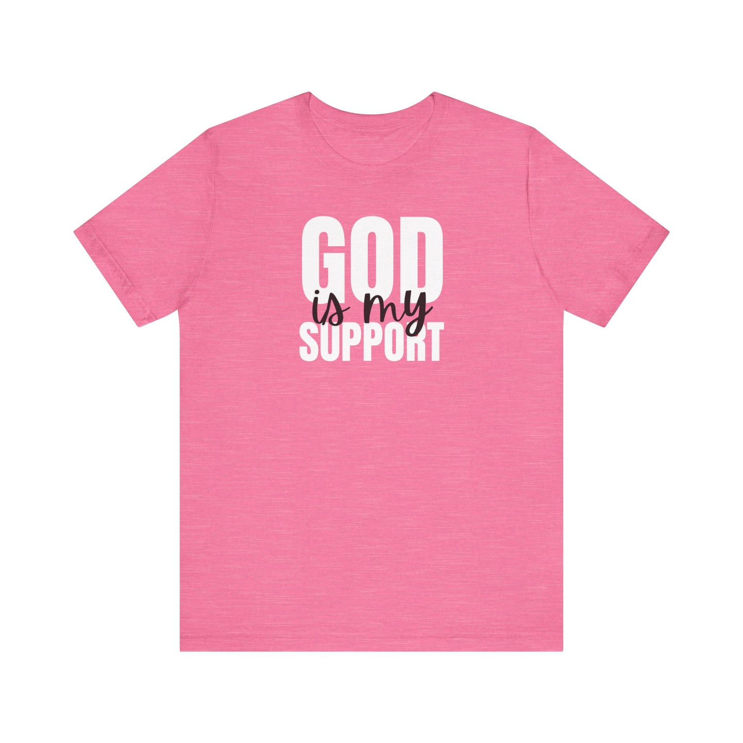 Christian T-Shirt God is my Support Unisex Tee