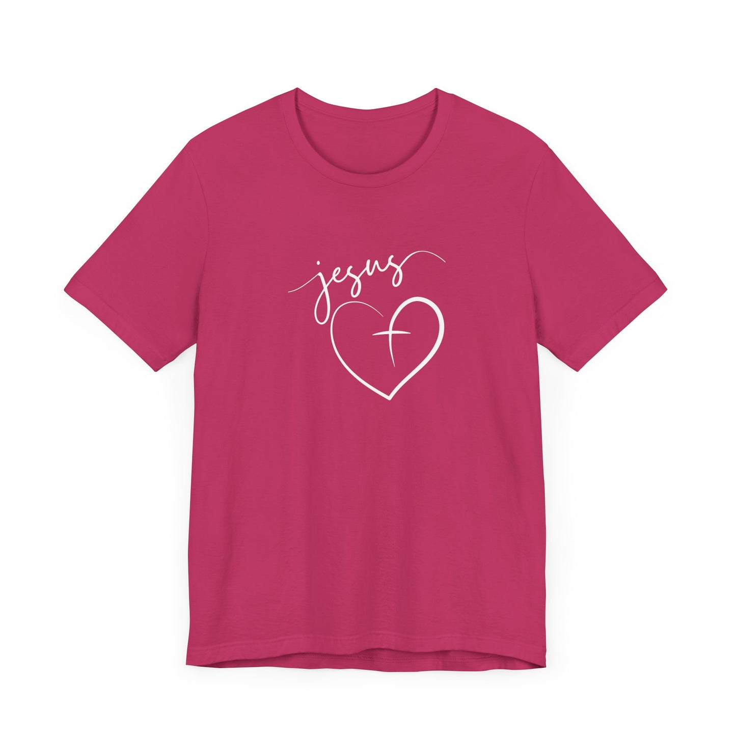 Christian Tee - Jesus with a Heart Unisex T-Shirt