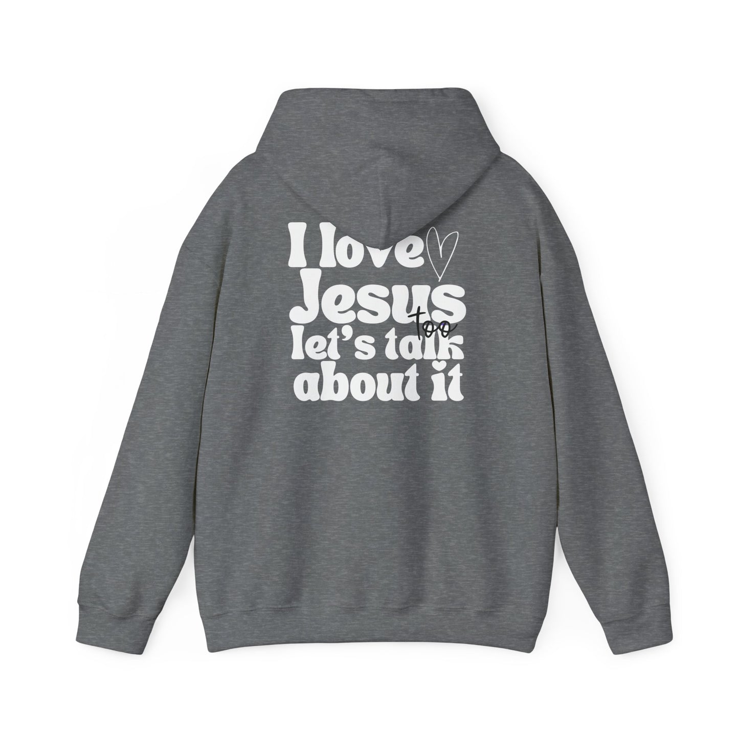 Christian Hoodie - I Love Jesus Design