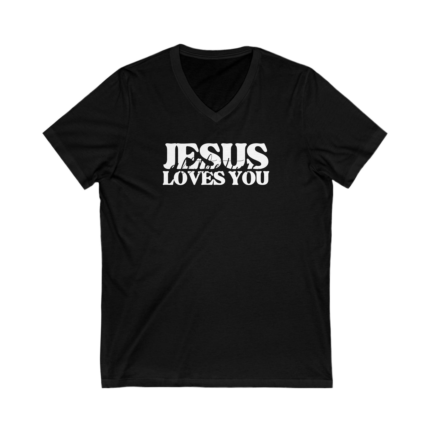 V-Neck Tee Jesus Loves You All the Time