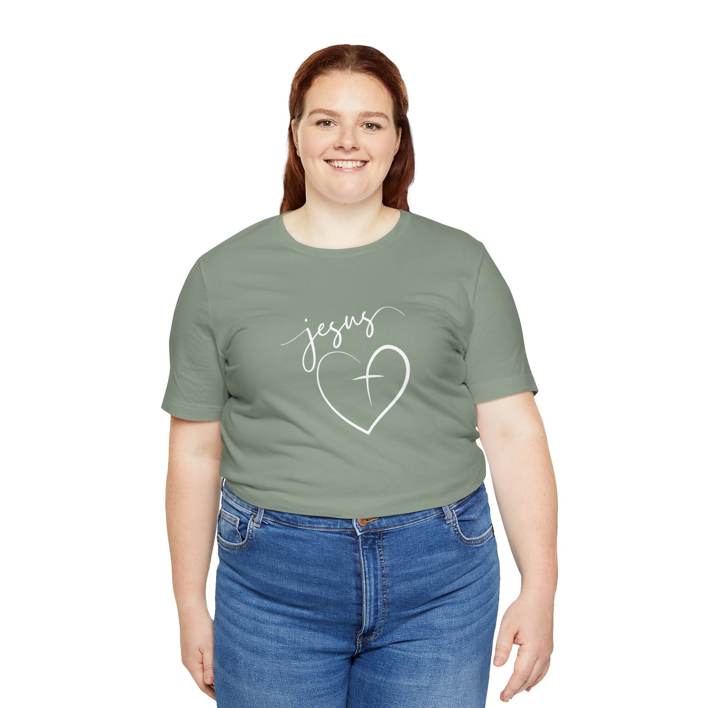 Christian Tee - Jesus with a Heart Unisex T-Shirt