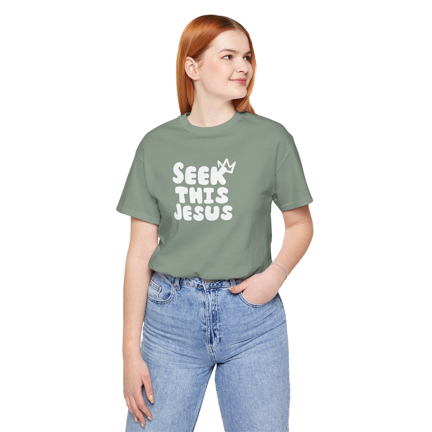 Religious T-Shirt for Christians - Unisex Tee - Seek this Jesus Design