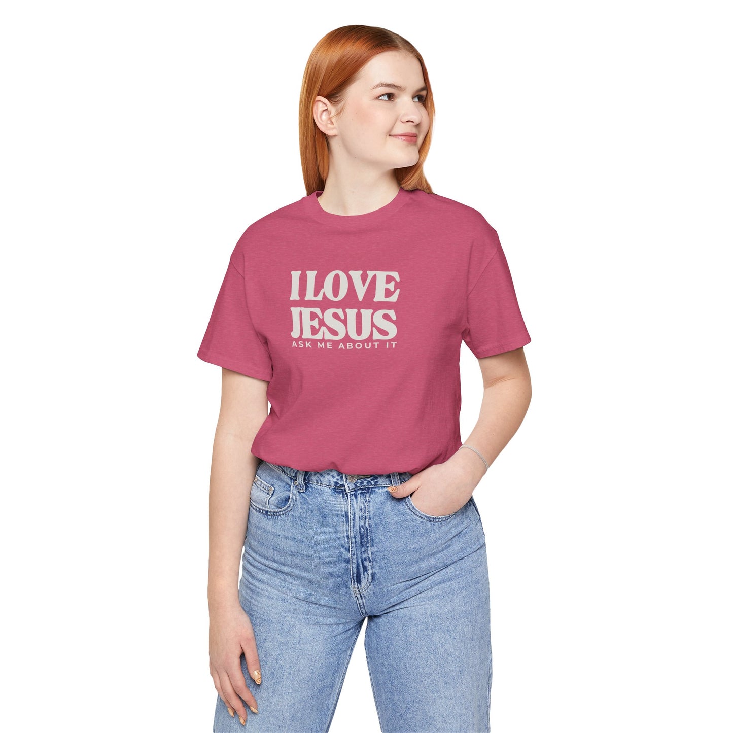 Christian Tee I LOVE JESUS Unisex Short Sleeve