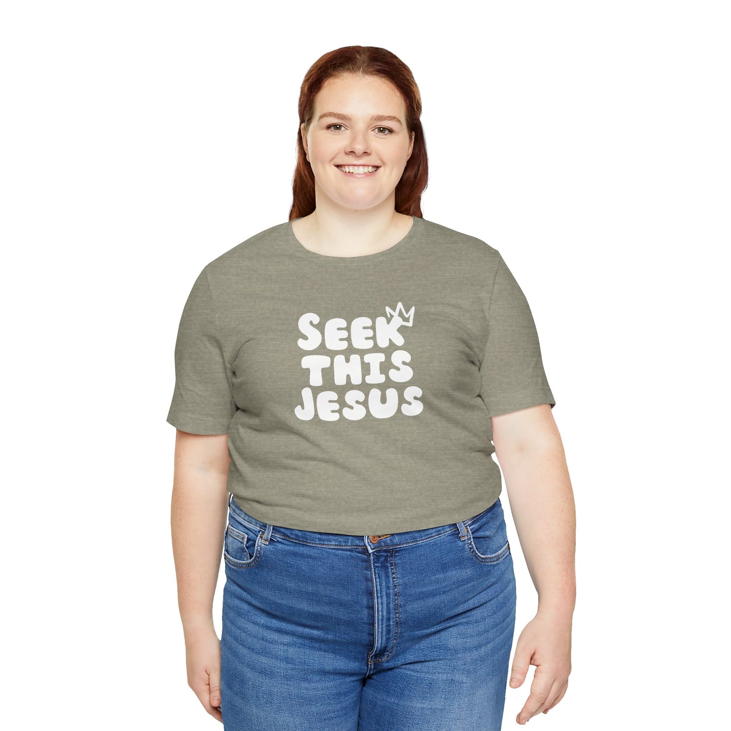 Religious T-Shirt for Christians - Unisex Tee - Seek this Jesus Design