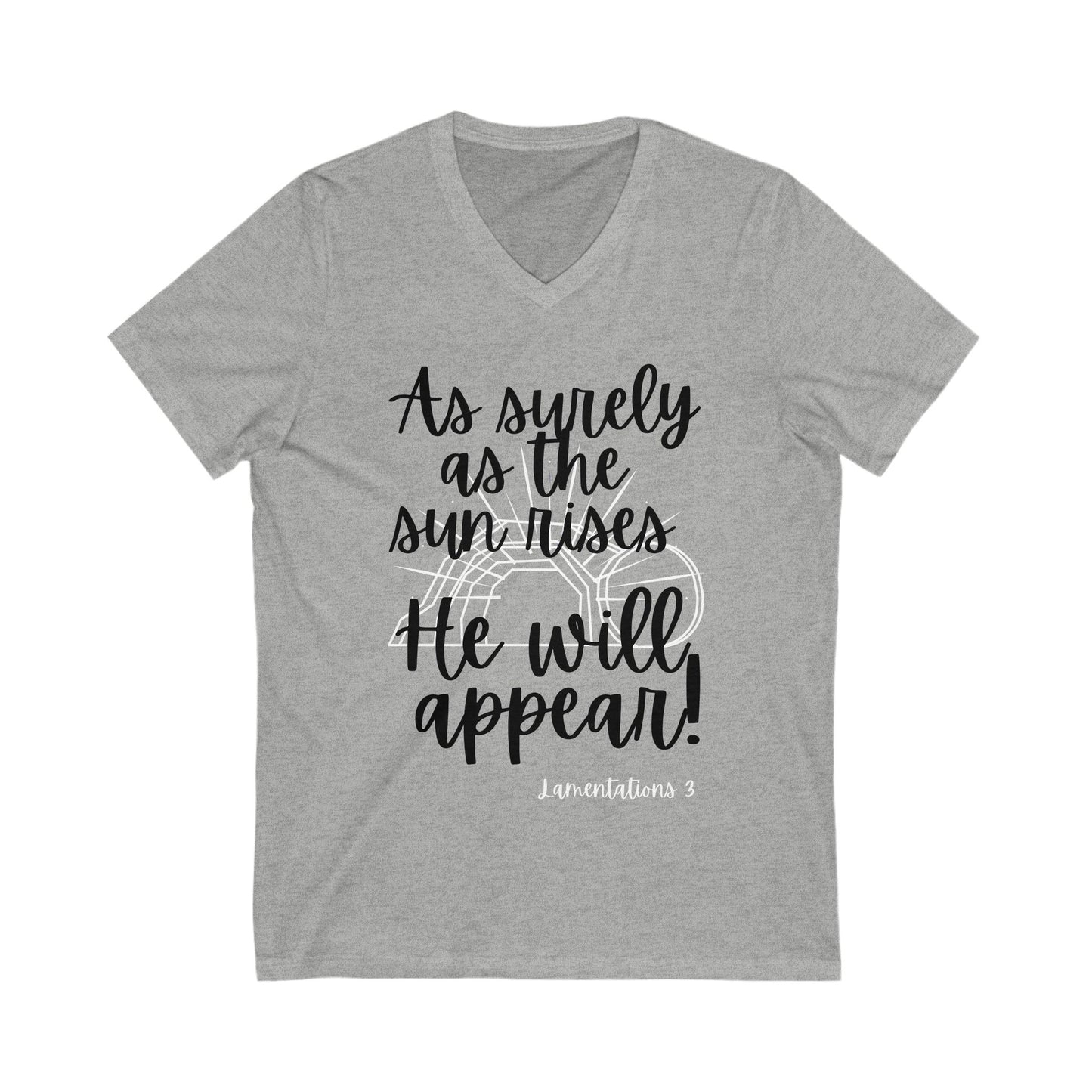 V-Neck Tee - Jesus will appear