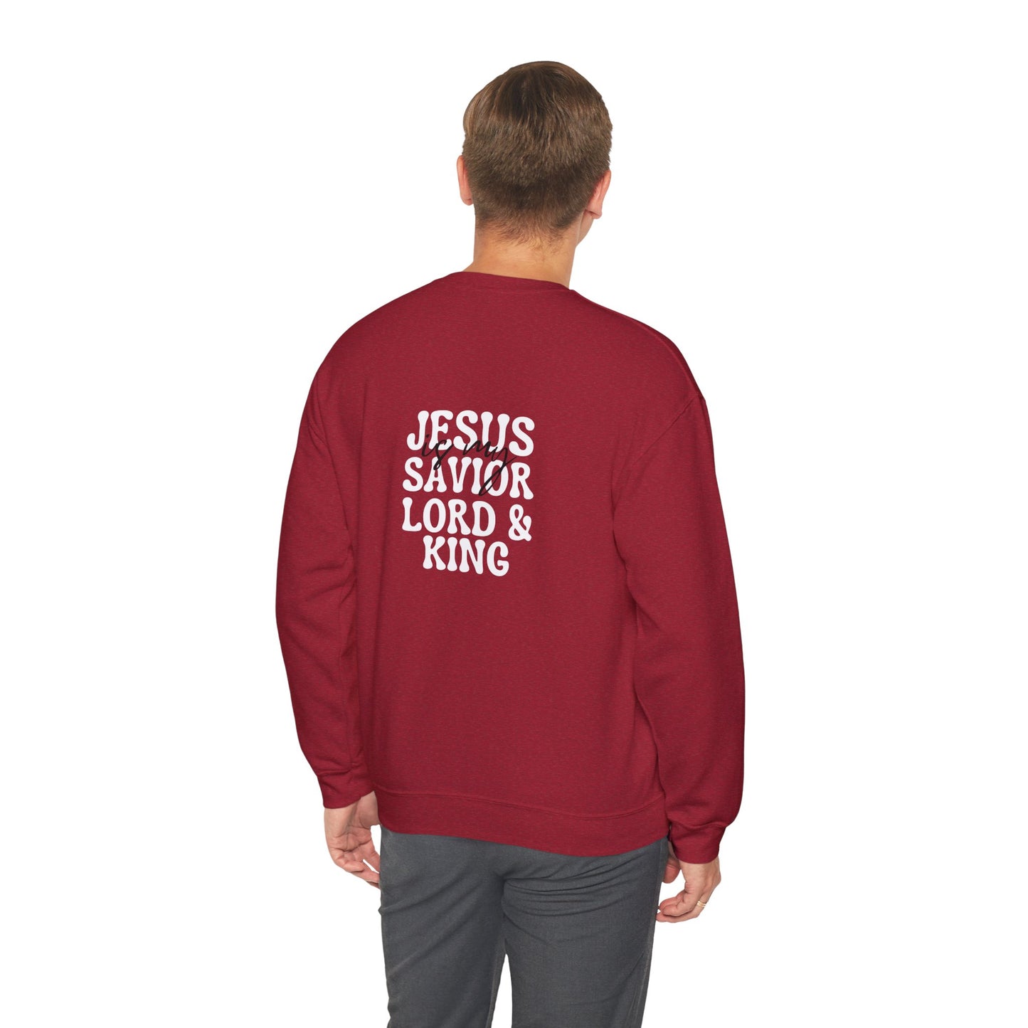 Christian Sweatshirt - Jesus is my Savior Lord and King