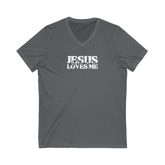 Christian V-Neck Tee - Jesus Love Me All the Time