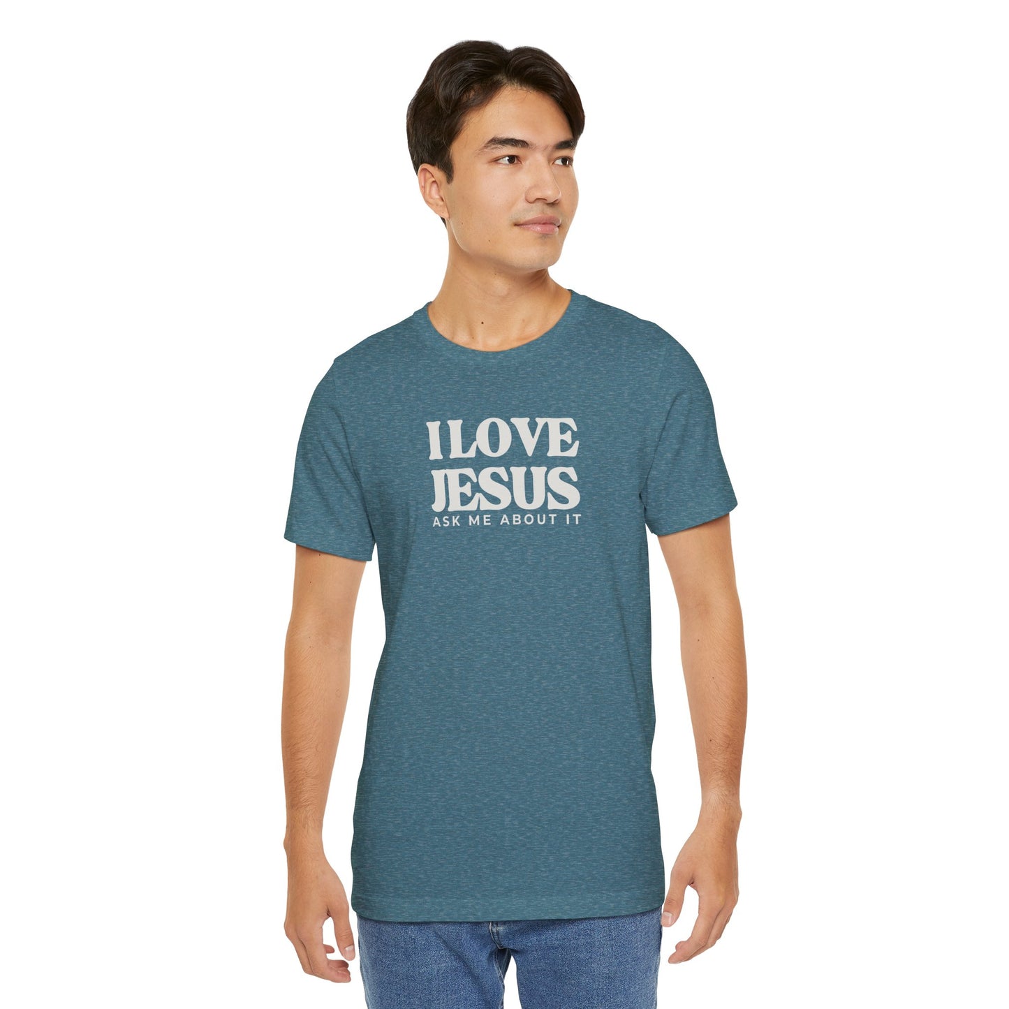 Christian Tee I LOVE JESUS Unisex Short Sleeve