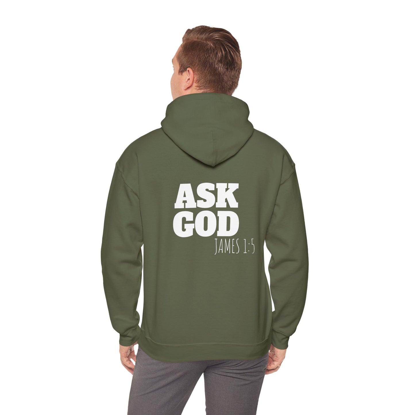 Hooded Sweatshirt - Ask God Design