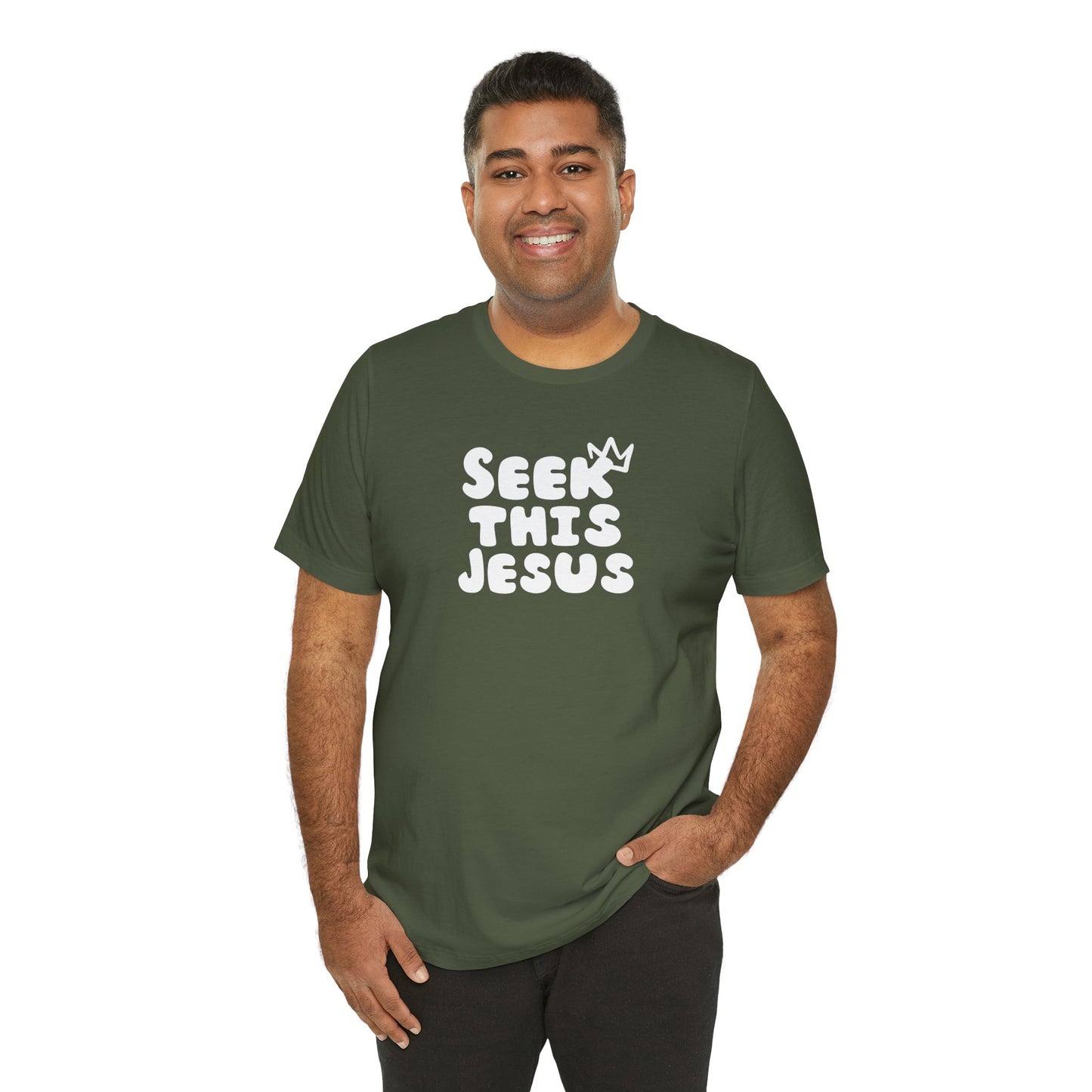 Religious T-Shirt for Christians - Unisex Tee - Seek this Jesus Design